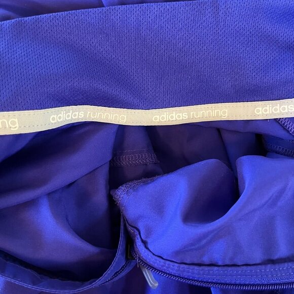 Adidas ClimaProof Running Blue Half-Zip Pullover Jacket Windbreaker L Polyester - Picture 9 of 15